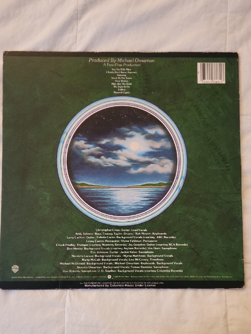 Christopher Cross Flamingo Album Cover - Green Background - Picture 4 of 4